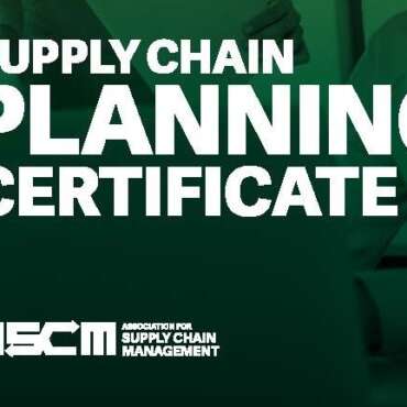 ASCM Supply chain planning certificate