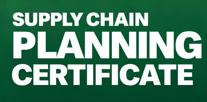 ASCM Supply chain planning certificate – entry education
